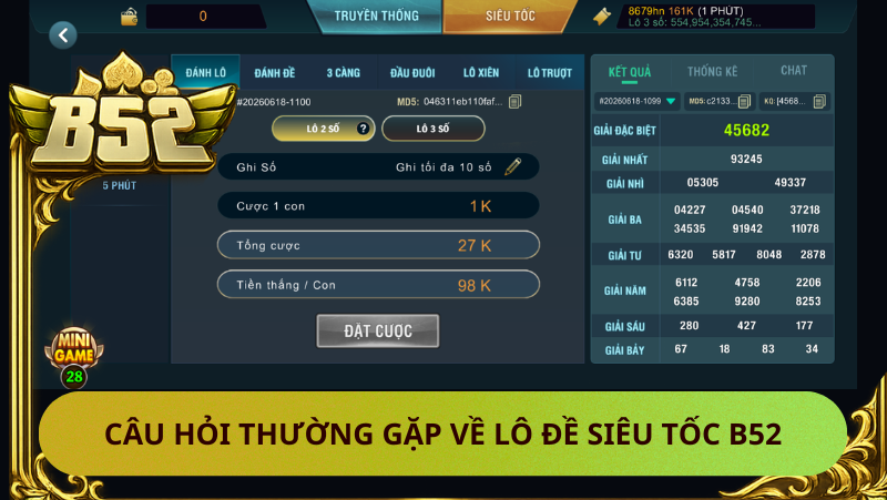 Cau Hoi Thuong Gap Ve Lo De Sieu Toc B52